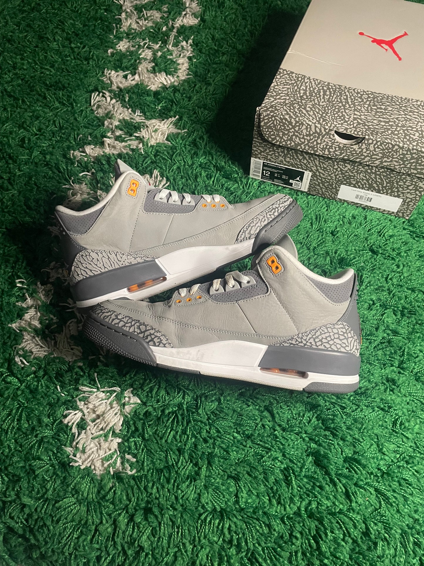 Size 12 - Jordan 3 Retro Mid Cool Grey