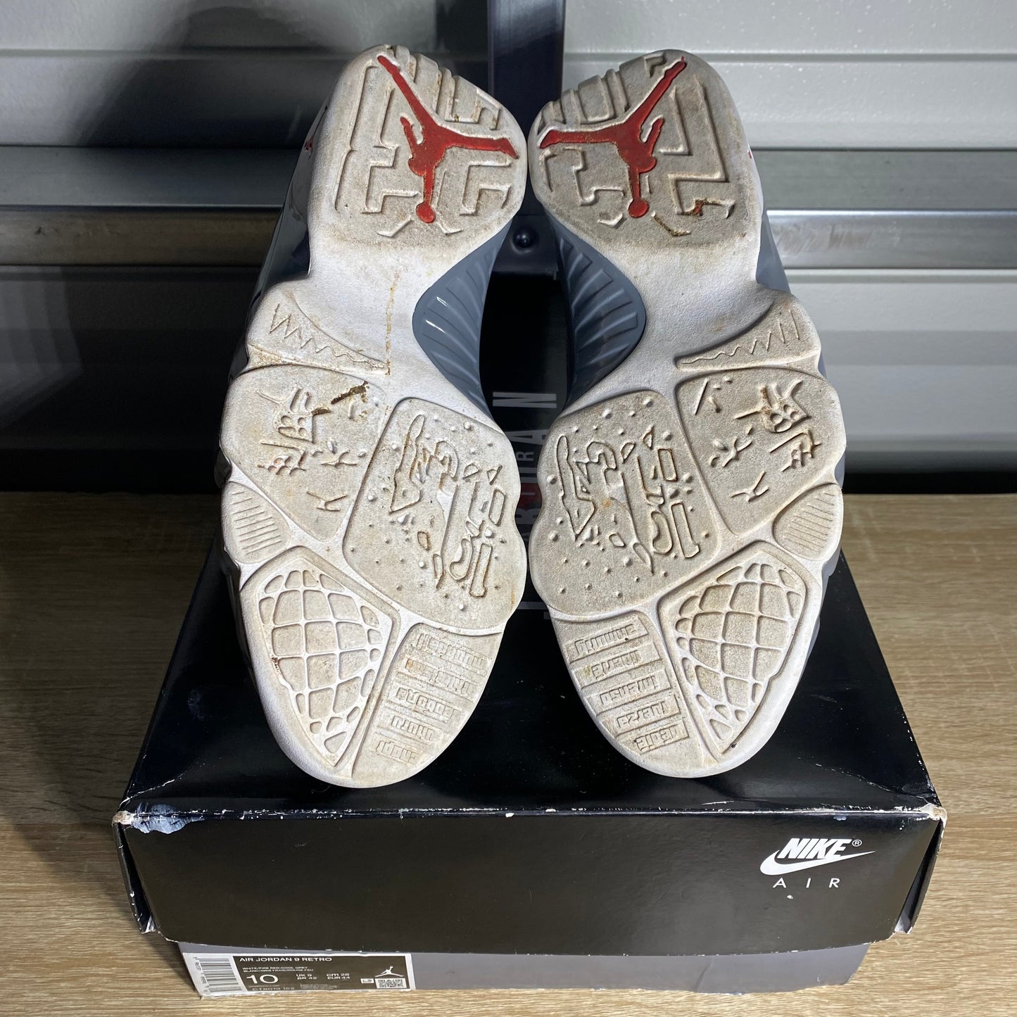 Size 10 - AJ 9 Fire Red