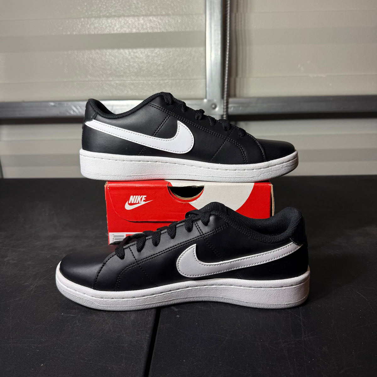 Size 8W - Nike Court Royale 2 Low Black/White