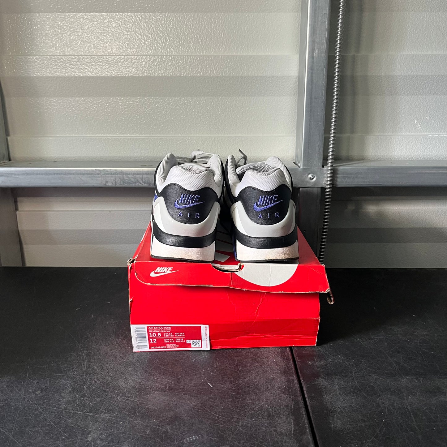Size 10.5 - Nike Air Structure Grey Fog