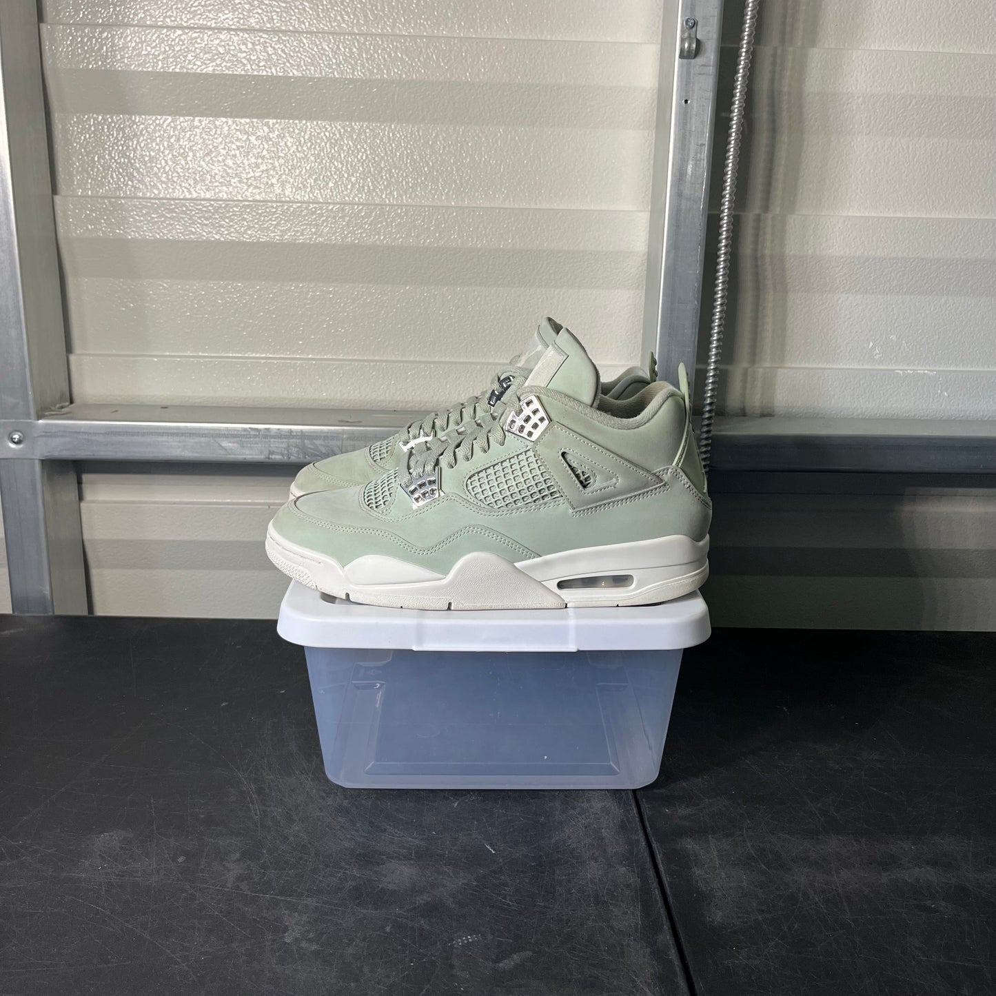 Size 11.5W - AJ 4 Seafoam