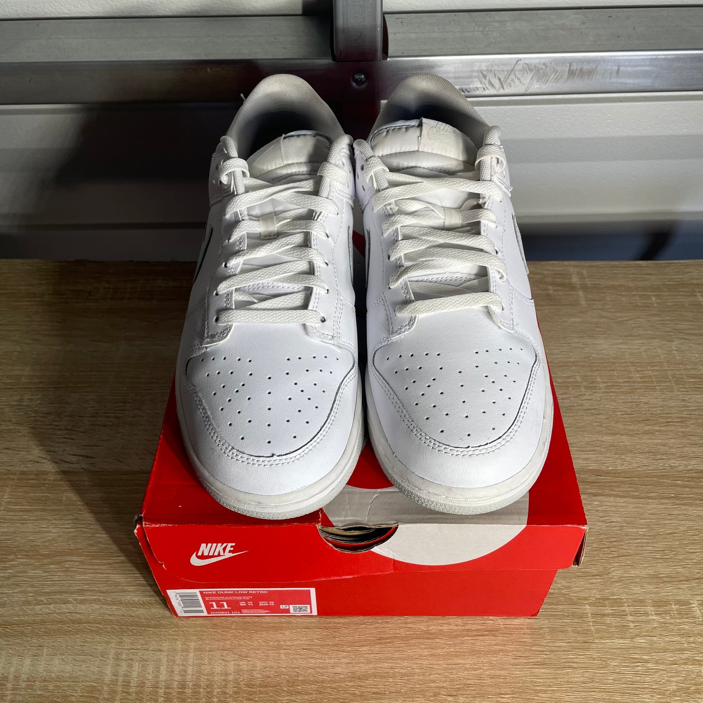 Size 11 - Dunk Low White Pure Platinum