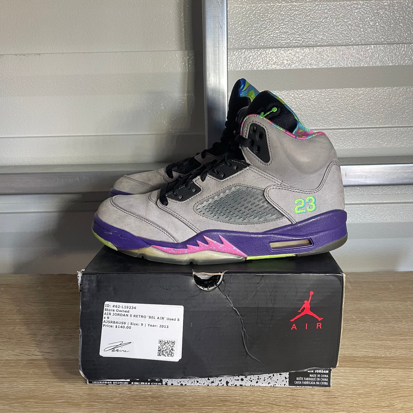 Size 9 - AJ 5 Retro Bel-Air