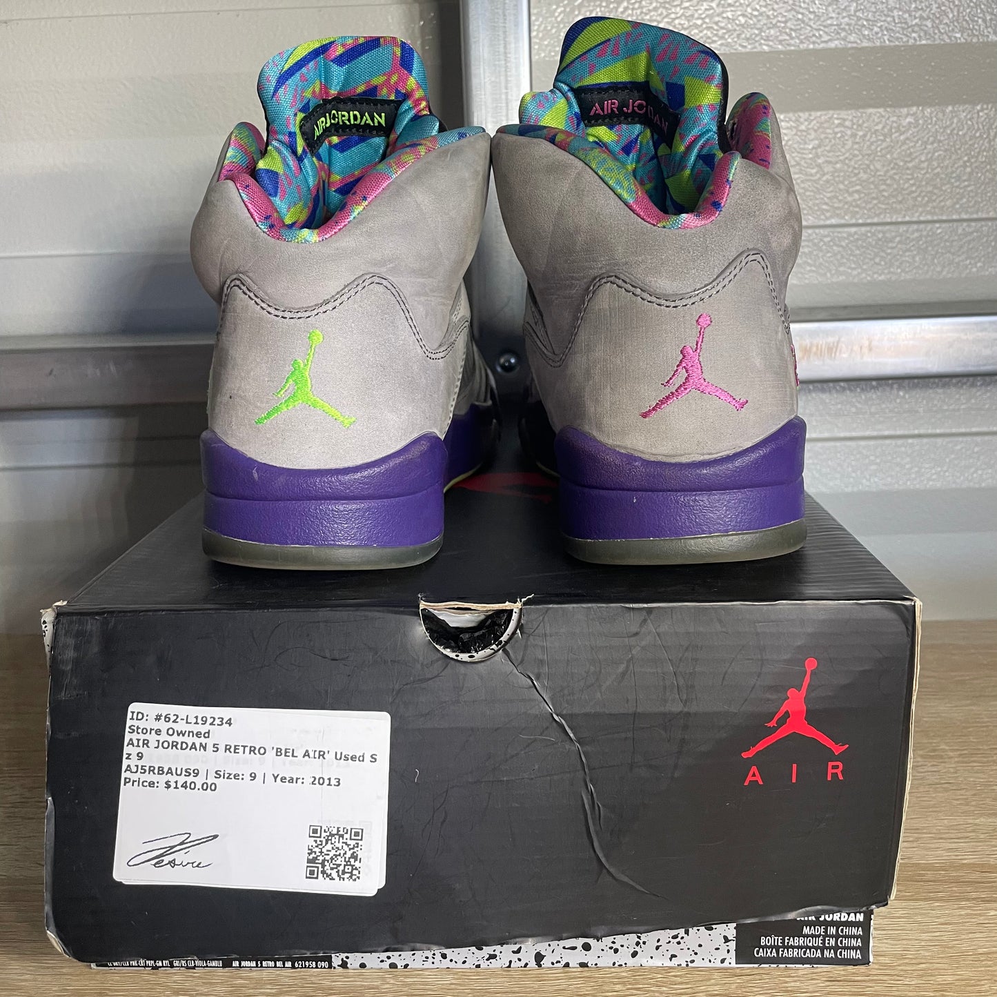 Size 9 - AJ 5 Retro Bel-Air