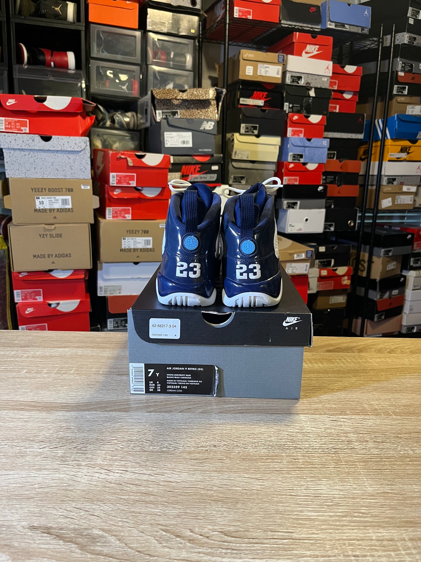 Size 7 (GS) - Jordan 9 Retro Mid UNC