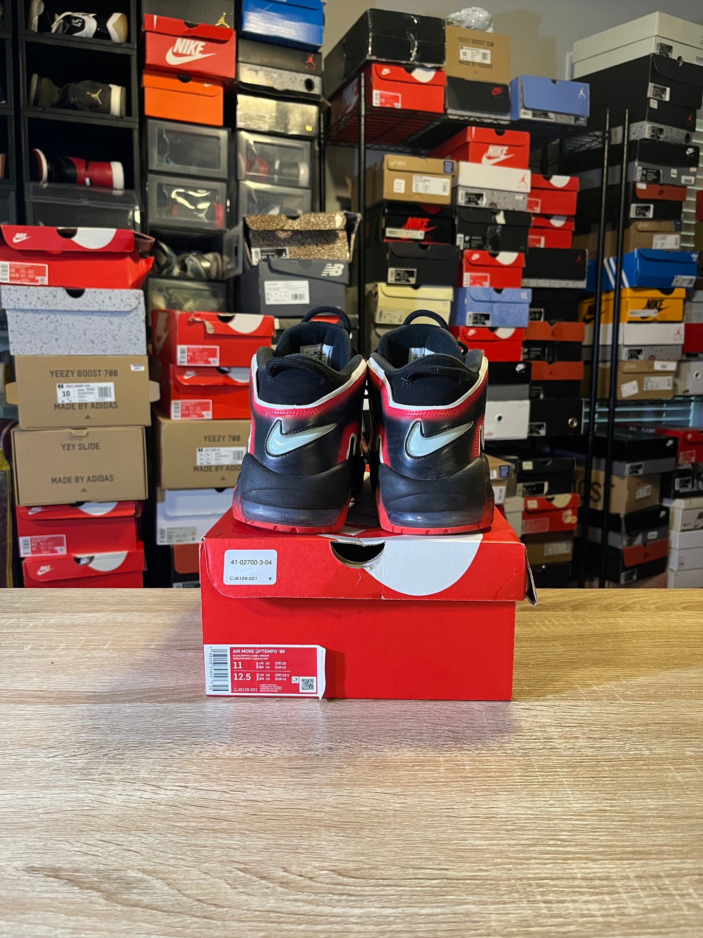 Size 11 -  Air More Uptempo 96 Laser Crimson