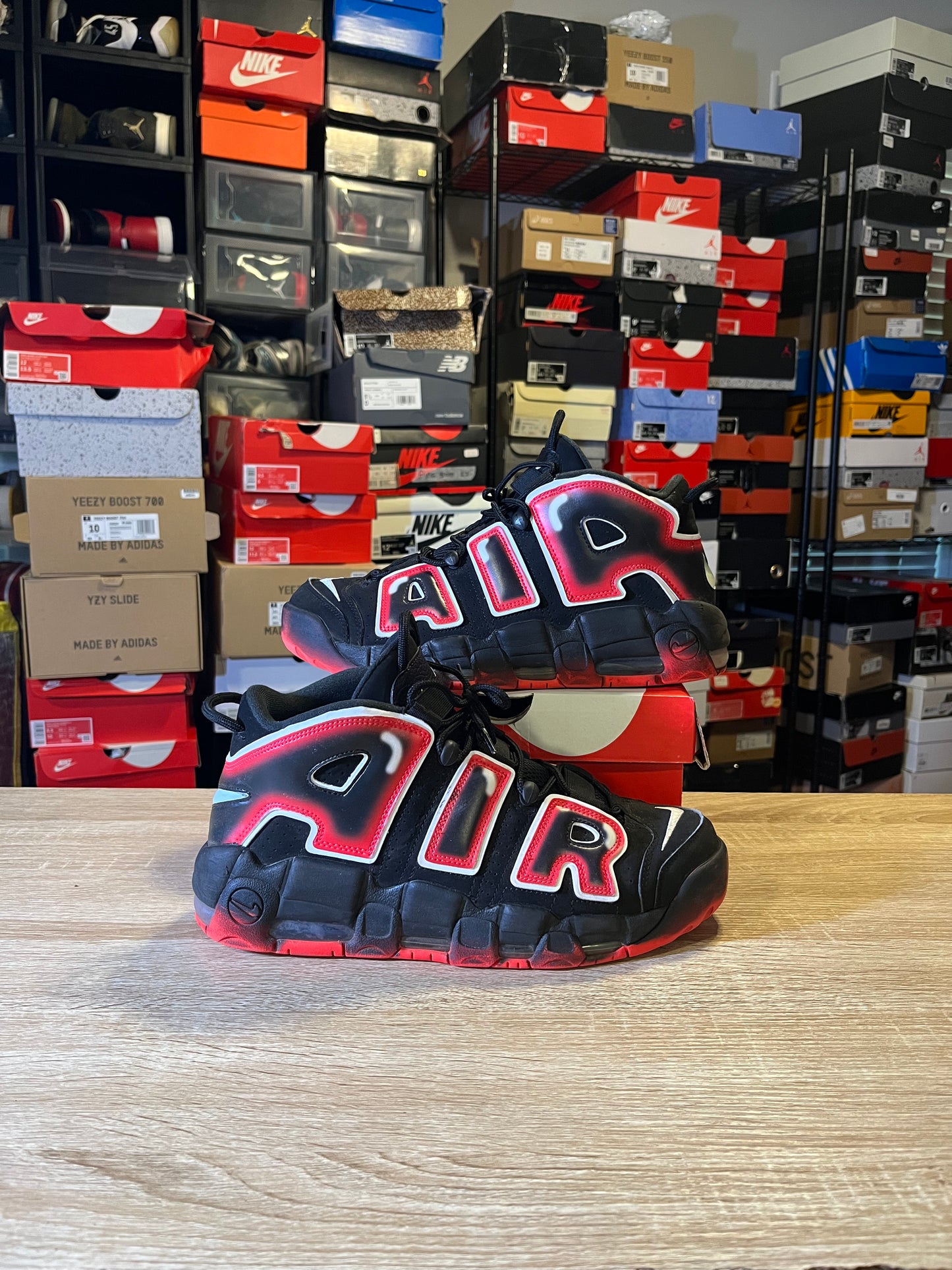 Size 11 -  Air More Uptempo 96 Laser Crimson