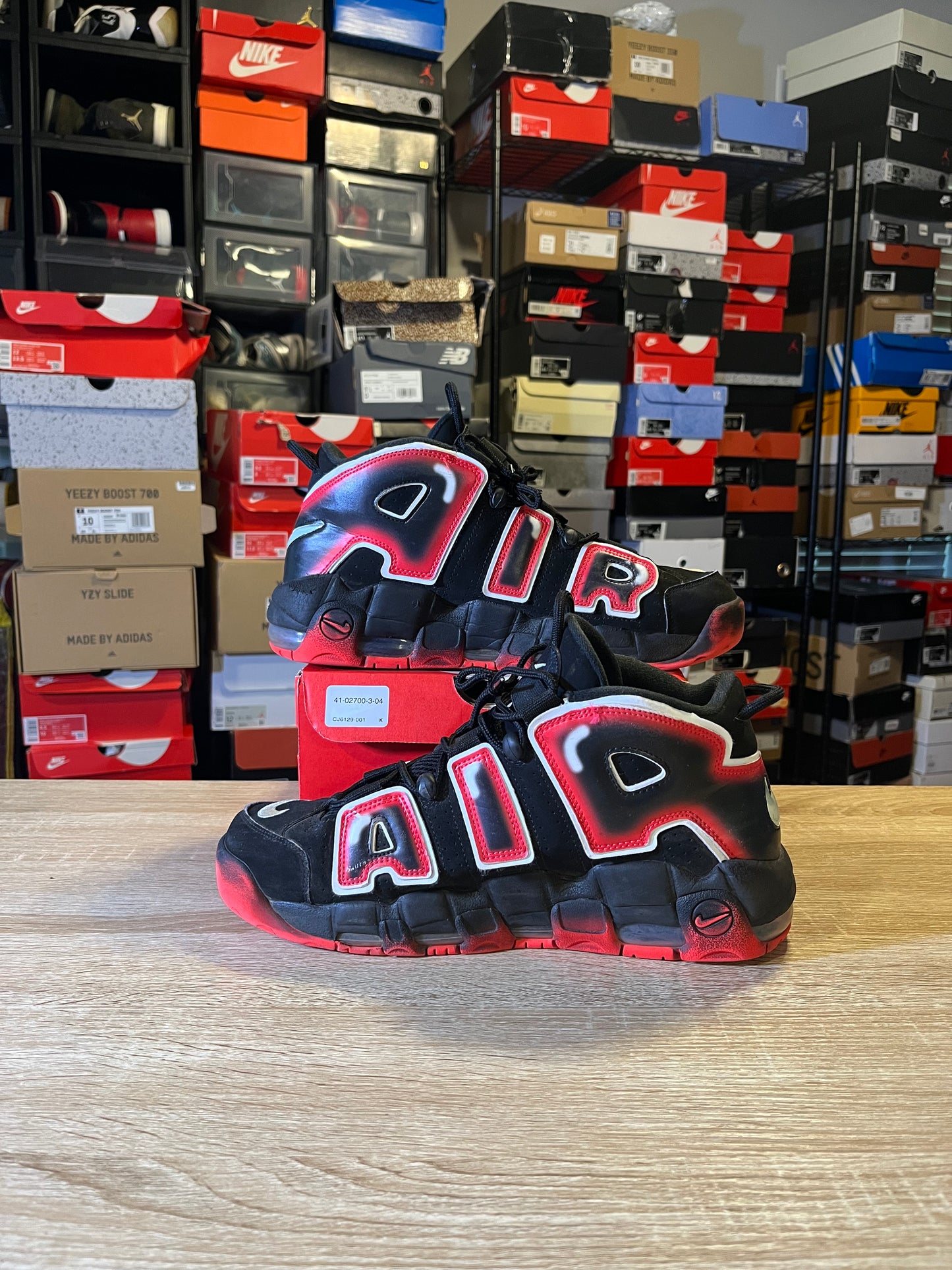 Size 11 -  Air More Uptempo 96 Laser Crimson