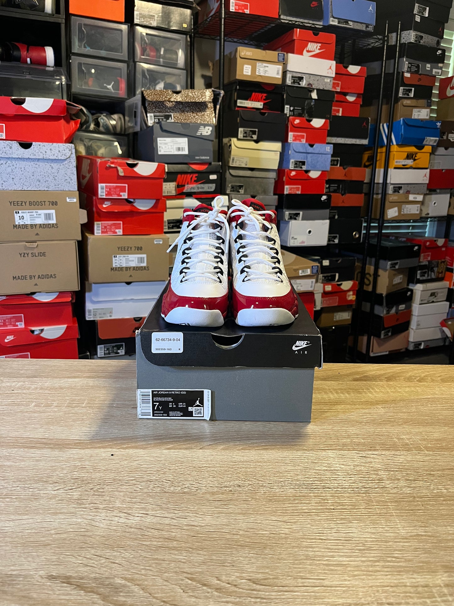 Size 7 (GS) - AJ 9 Retro Mid Gym Red
