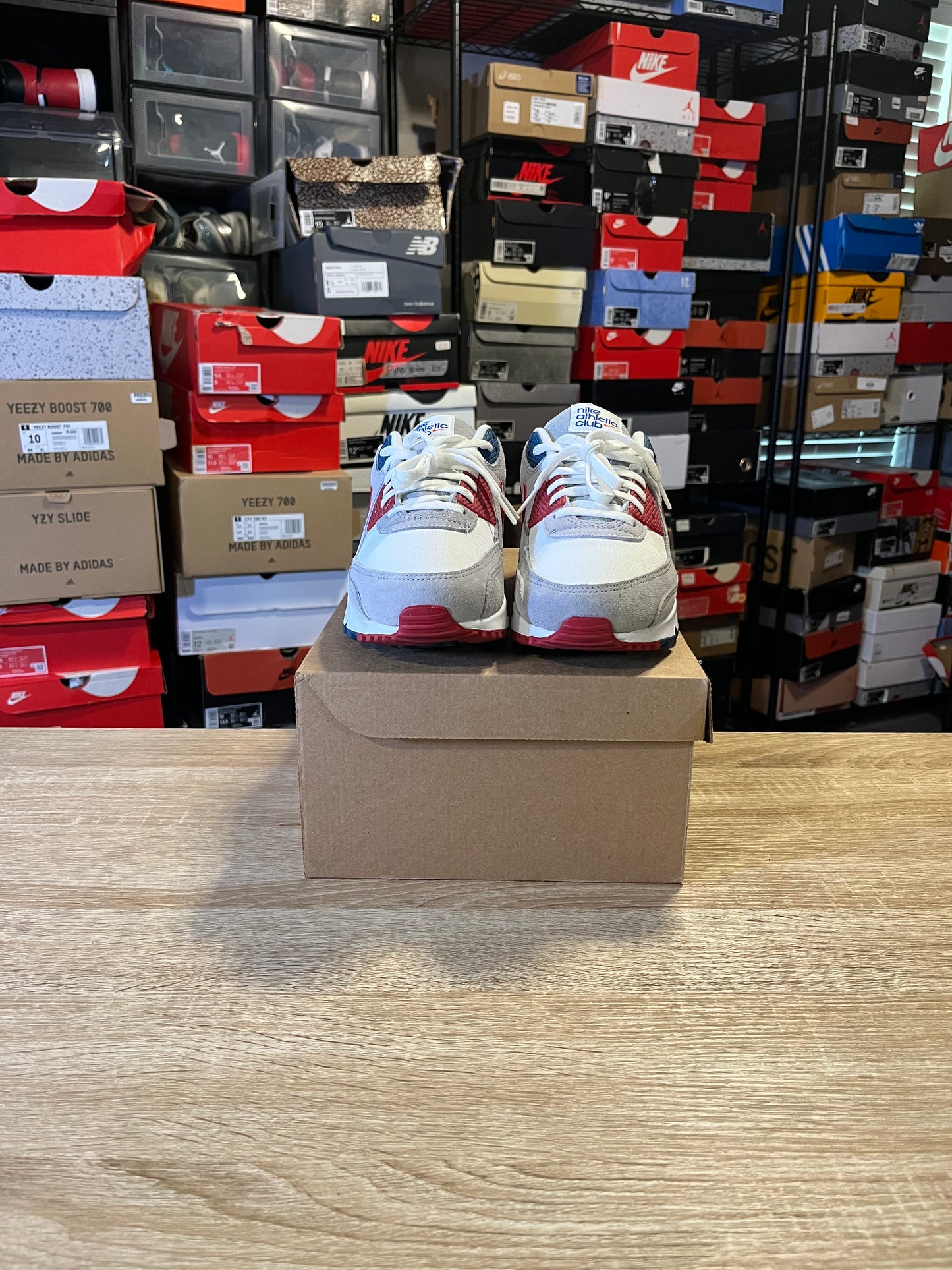 Size 9.5 - Nike Air Max 90 Athletic Club - University Red