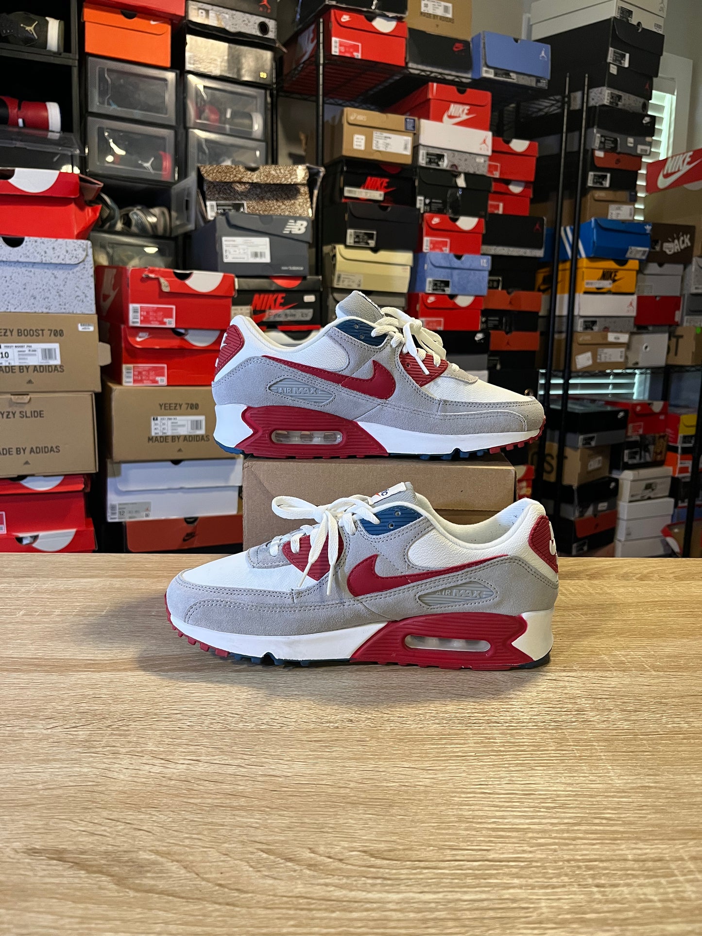 Size 9.5 - Nike Air Max 90 Athletic Club - University Red