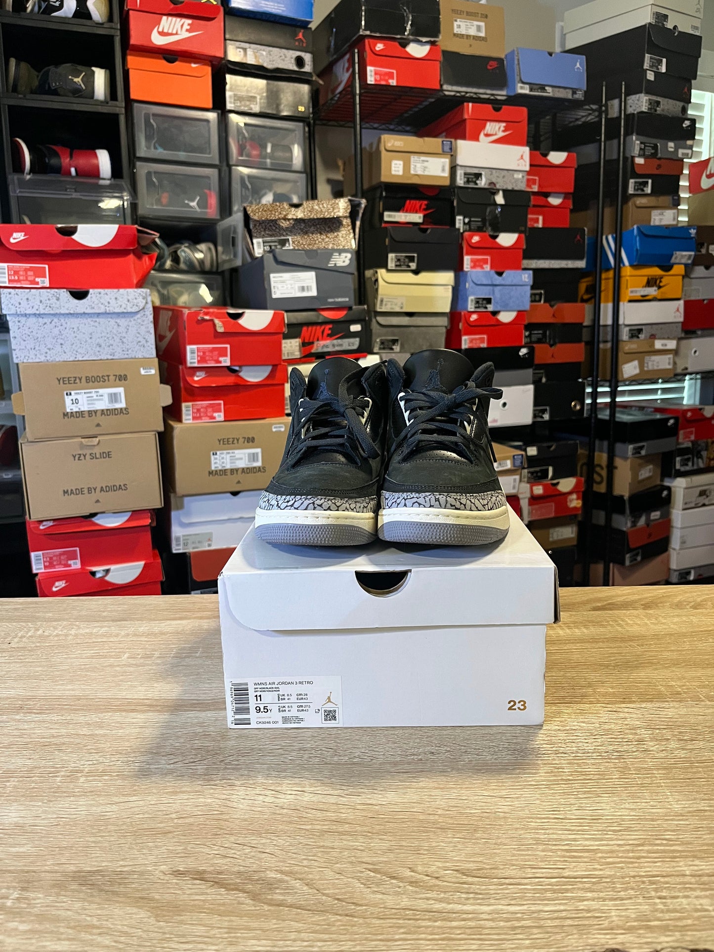Size 9.5 - AJ 3 Retro Off Noir