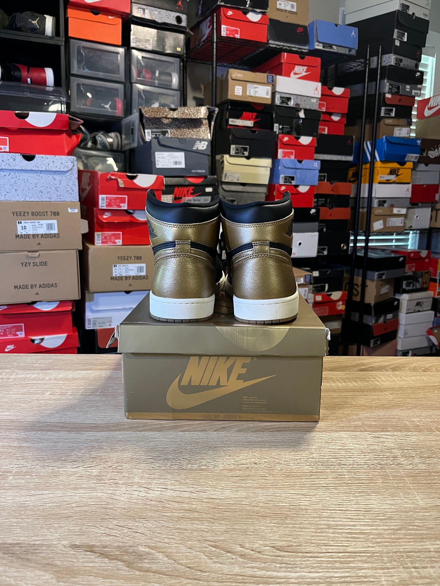 Size 9.5 - AJ 1 Metallic Gold