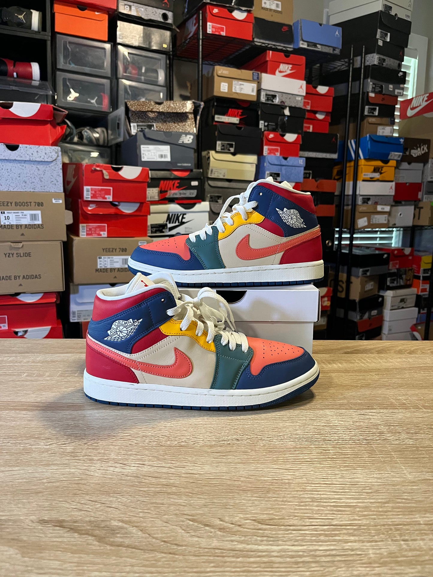 Size 9 - AJ 1 Mid Take 2 Multi-Color