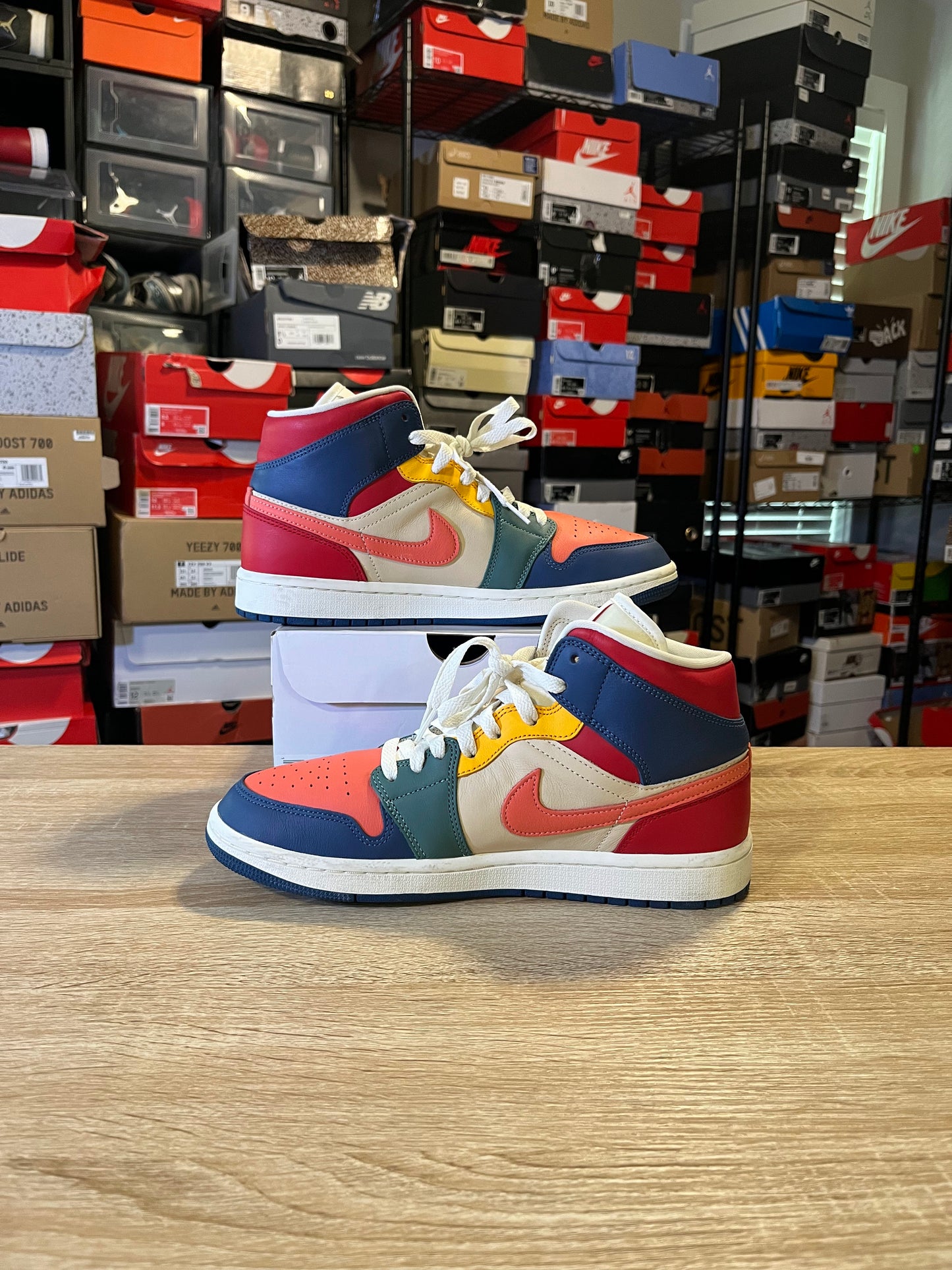 Size 9 - AJ 1 Mid Take 2 Multi-Color