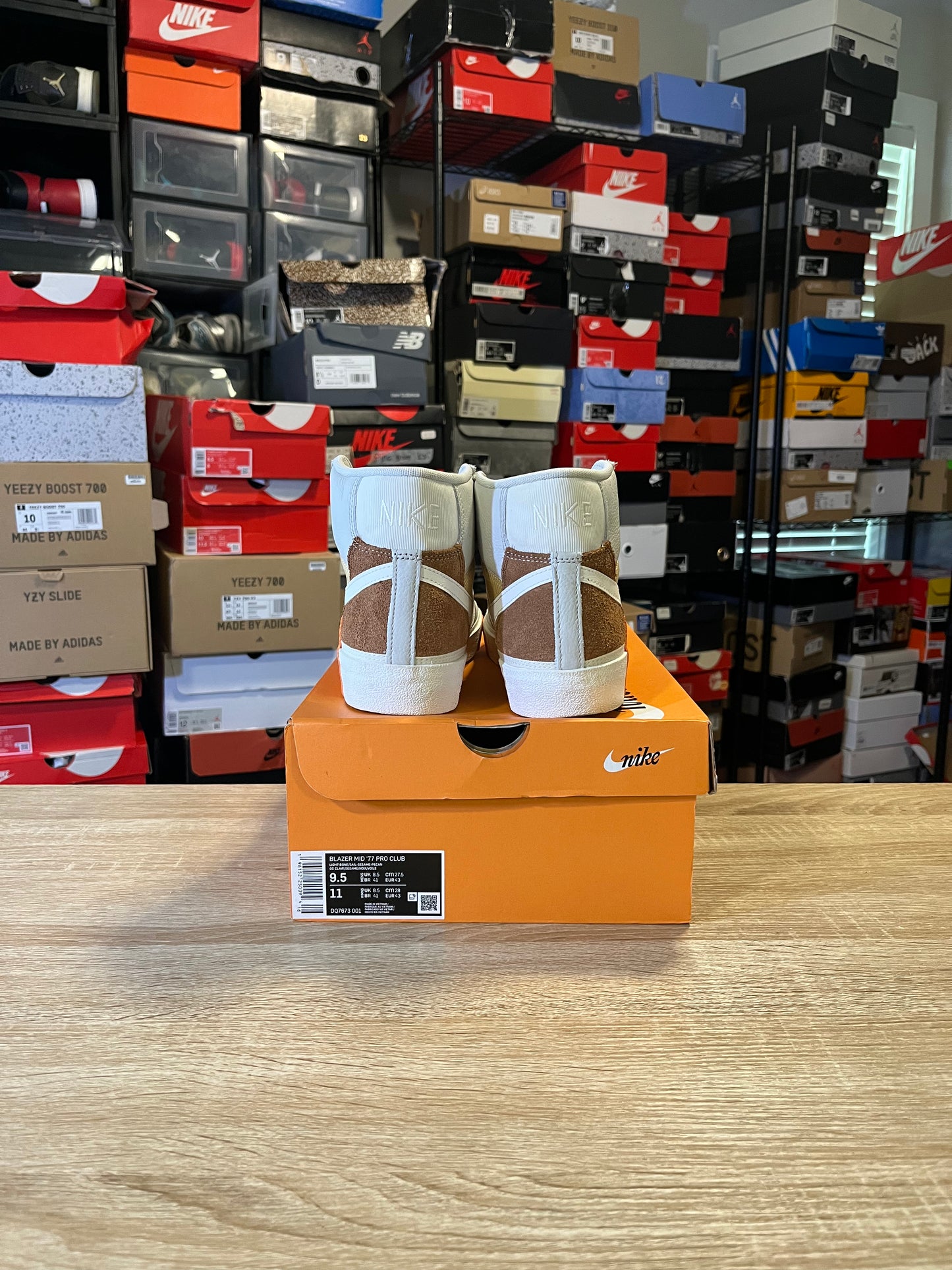 Size 9.5 - Nike Blazer '77 Pro Club Mid Remastered - Pecan