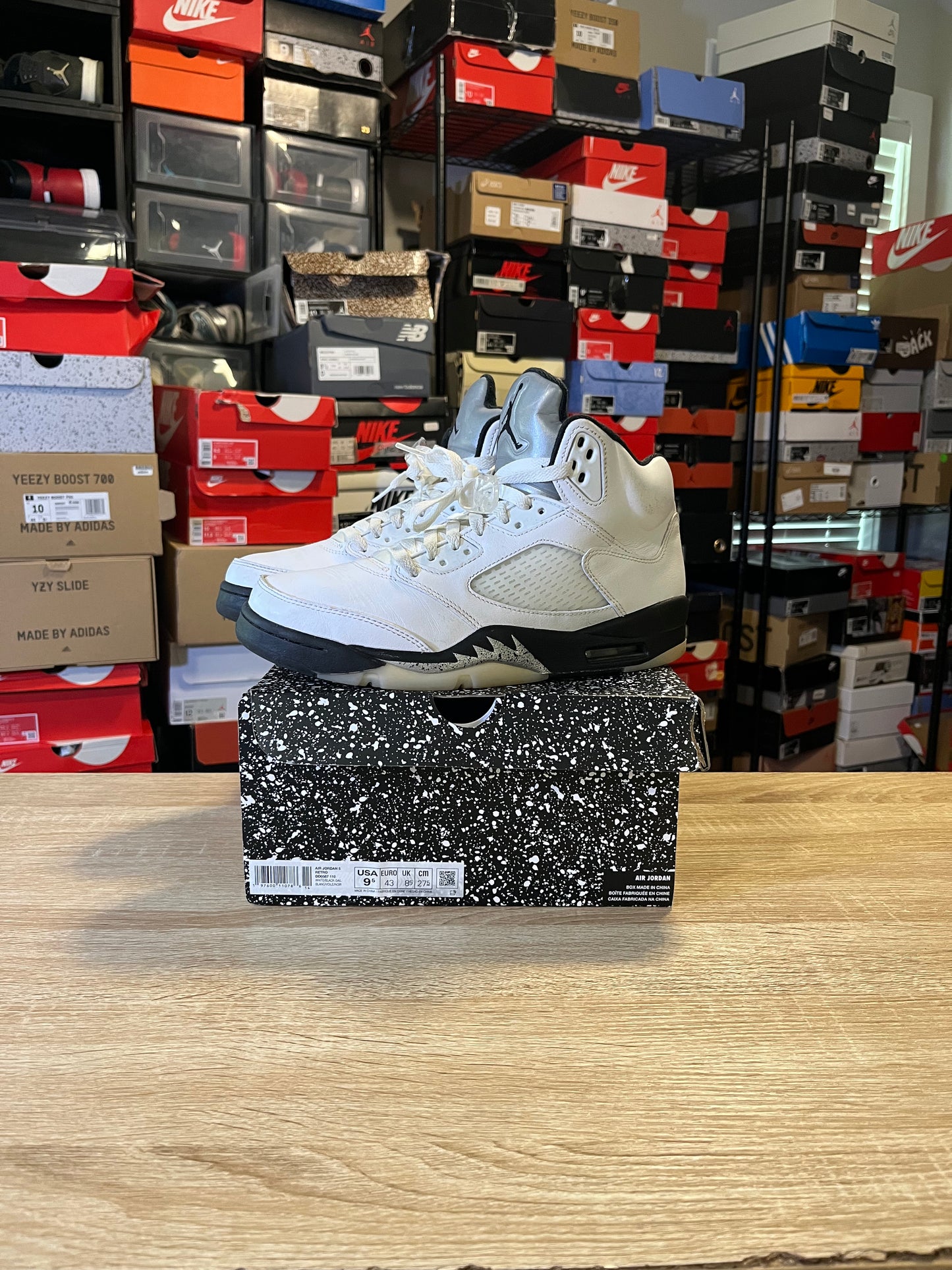 Size 9.5 - AJ 5 Reverse Metallic