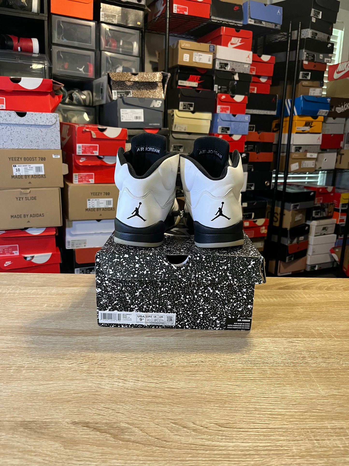 Size 9.5 - AJ 5 Reverse Metallic