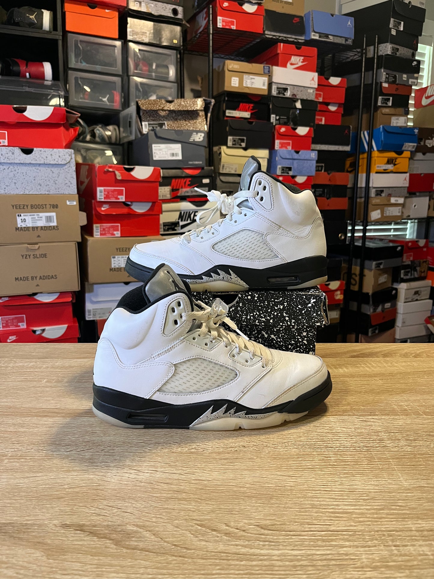 Size 9.5 - AJ 5 Reverse Metallic