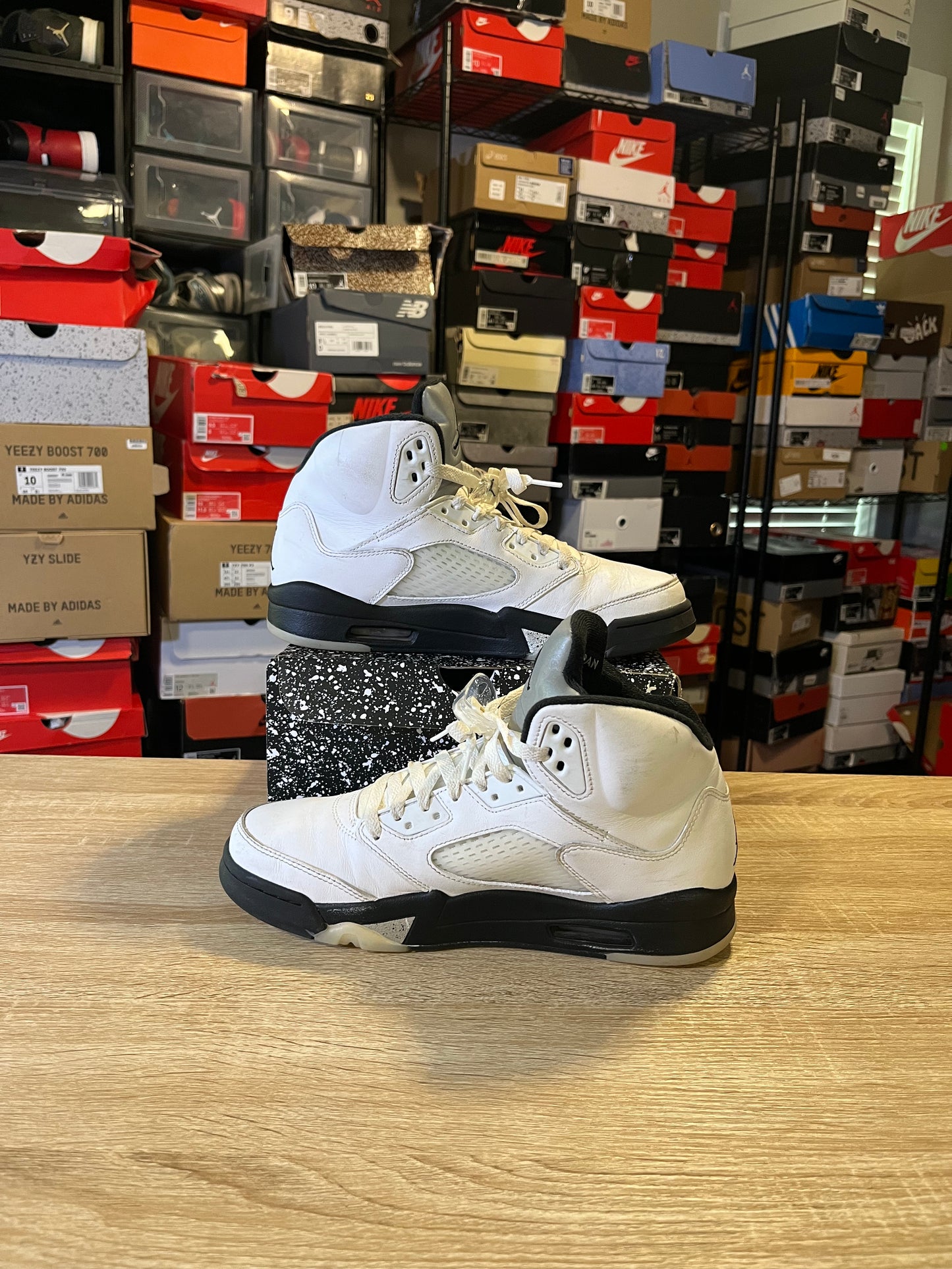 Size 9.5 - AJ 5 Reverse Metallic