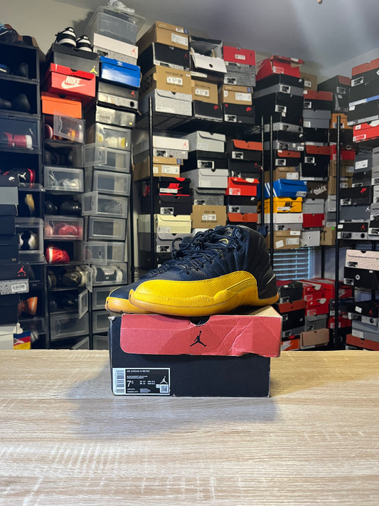 Size 7.5 - AJ 12 University Gold