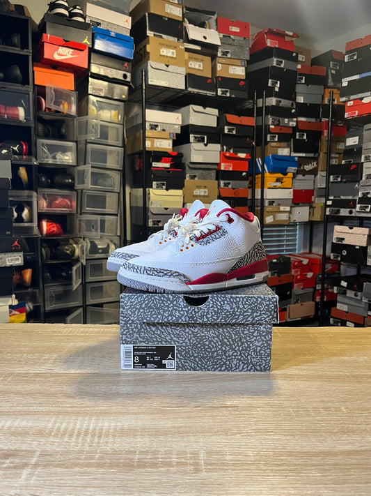 Size 8 - AJ 3 Cardinal