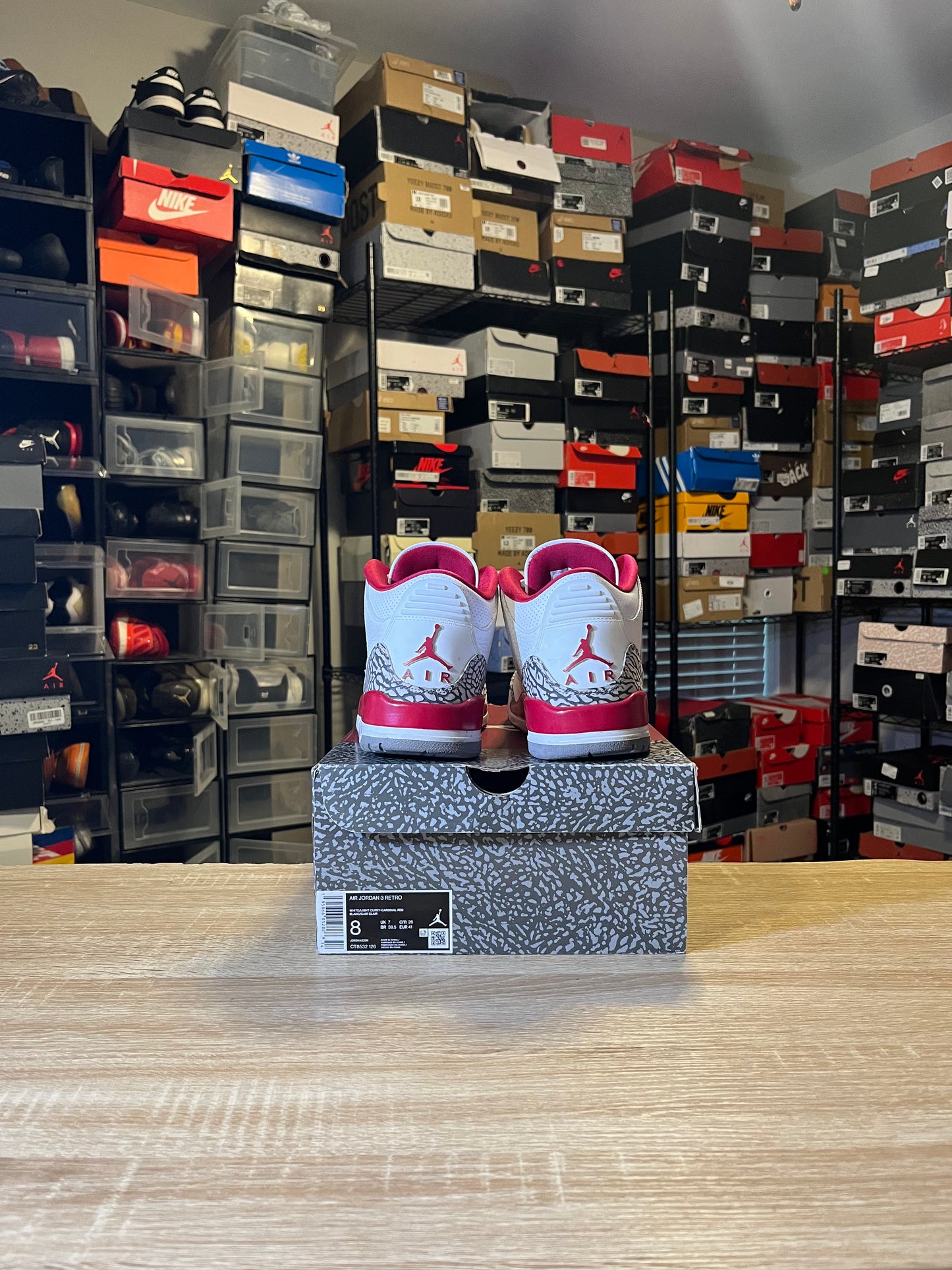 Size 8 - AJ 3 Cardinal