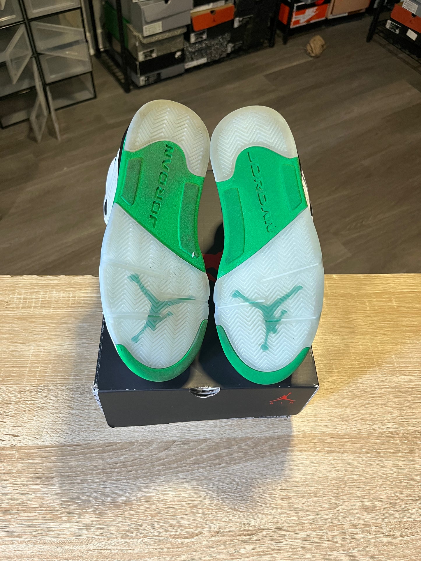 Size 6 M - AJ 5 Lucky Green