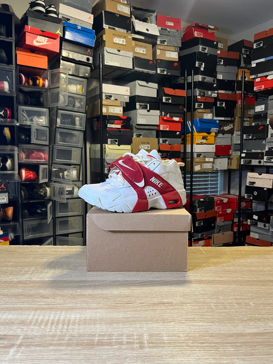 Size 5.5Y - AIR Veer GS Youth Leather White/Red