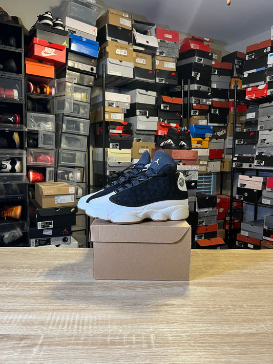 Size 6.5Y - AJ 13 Black White Gum