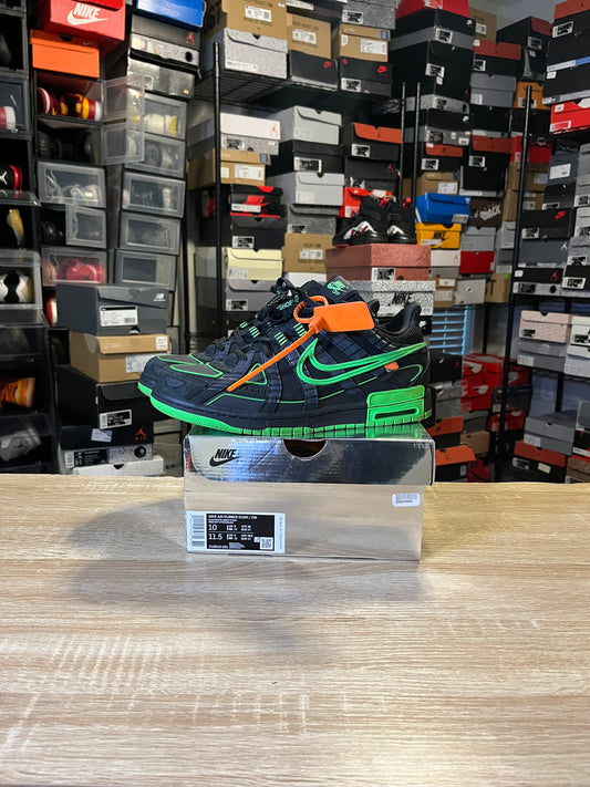Size 10 - Air Rubber Dunk x Off-White Low Green Strike