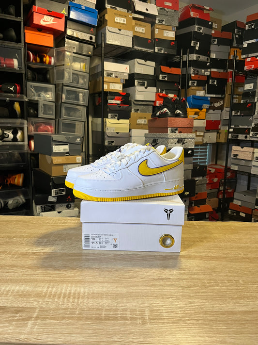 Size 10 - Kobe Bryant x Air Force 1 Retro QS Low Lakers HomeSize 10 - Nike