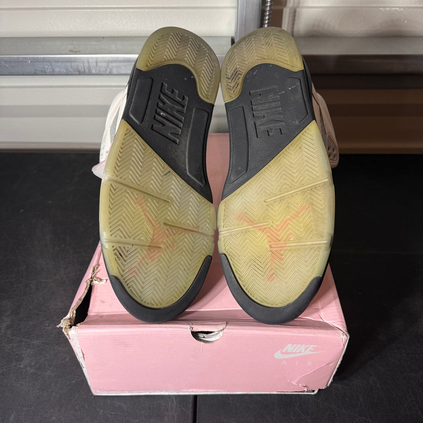 Size 9.5 - AJ 5 Soft Medium Pink