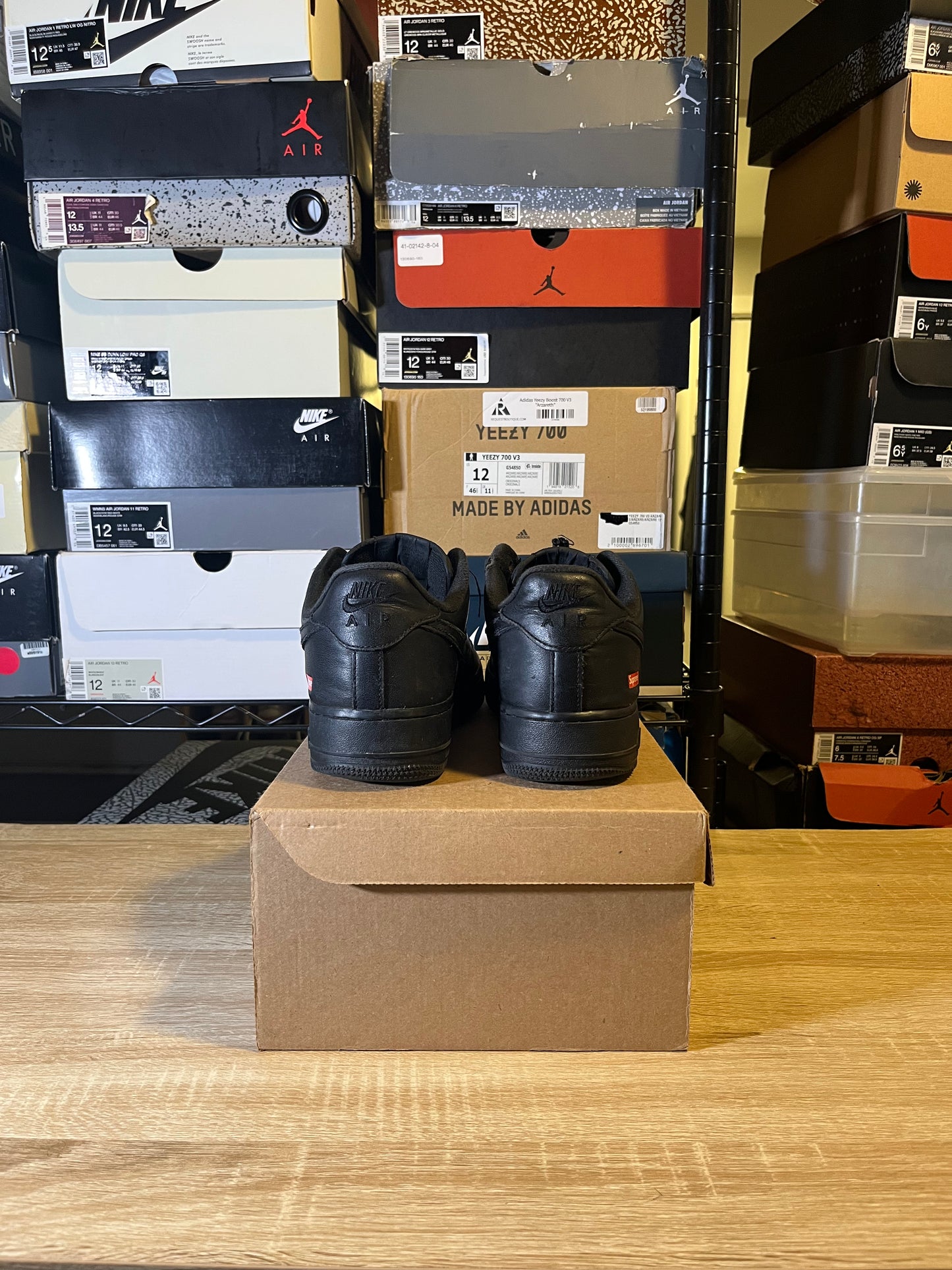 Size 9 - AF 1 Supreme Black
