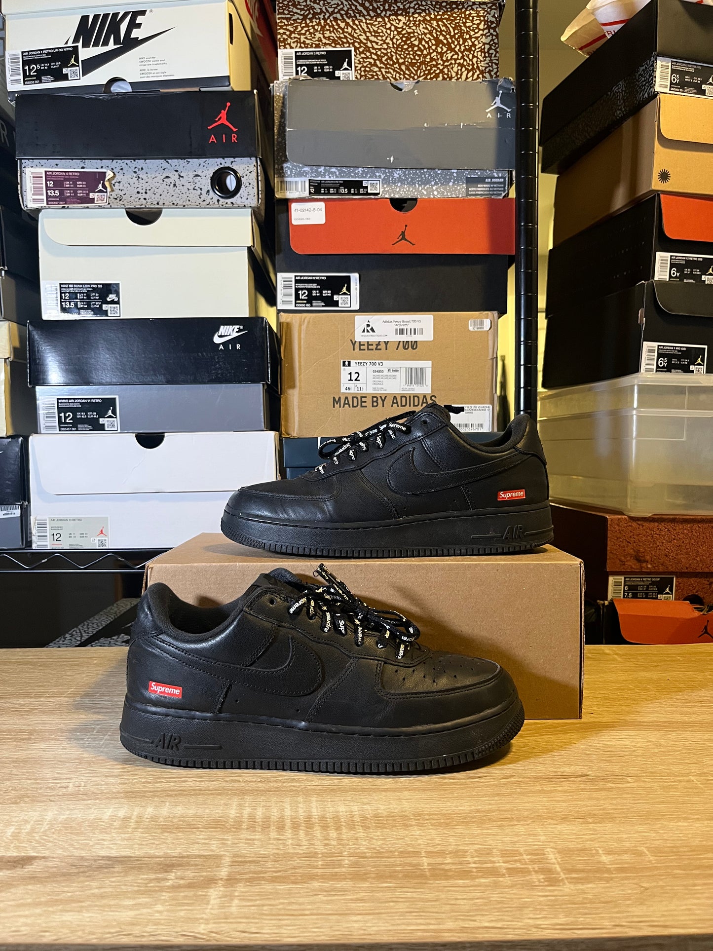Size 9 - AF 1 Supreme Black