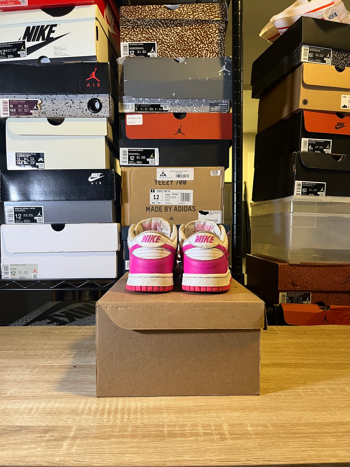 Size 5.5Y - Dunk Low Laser Fuschia