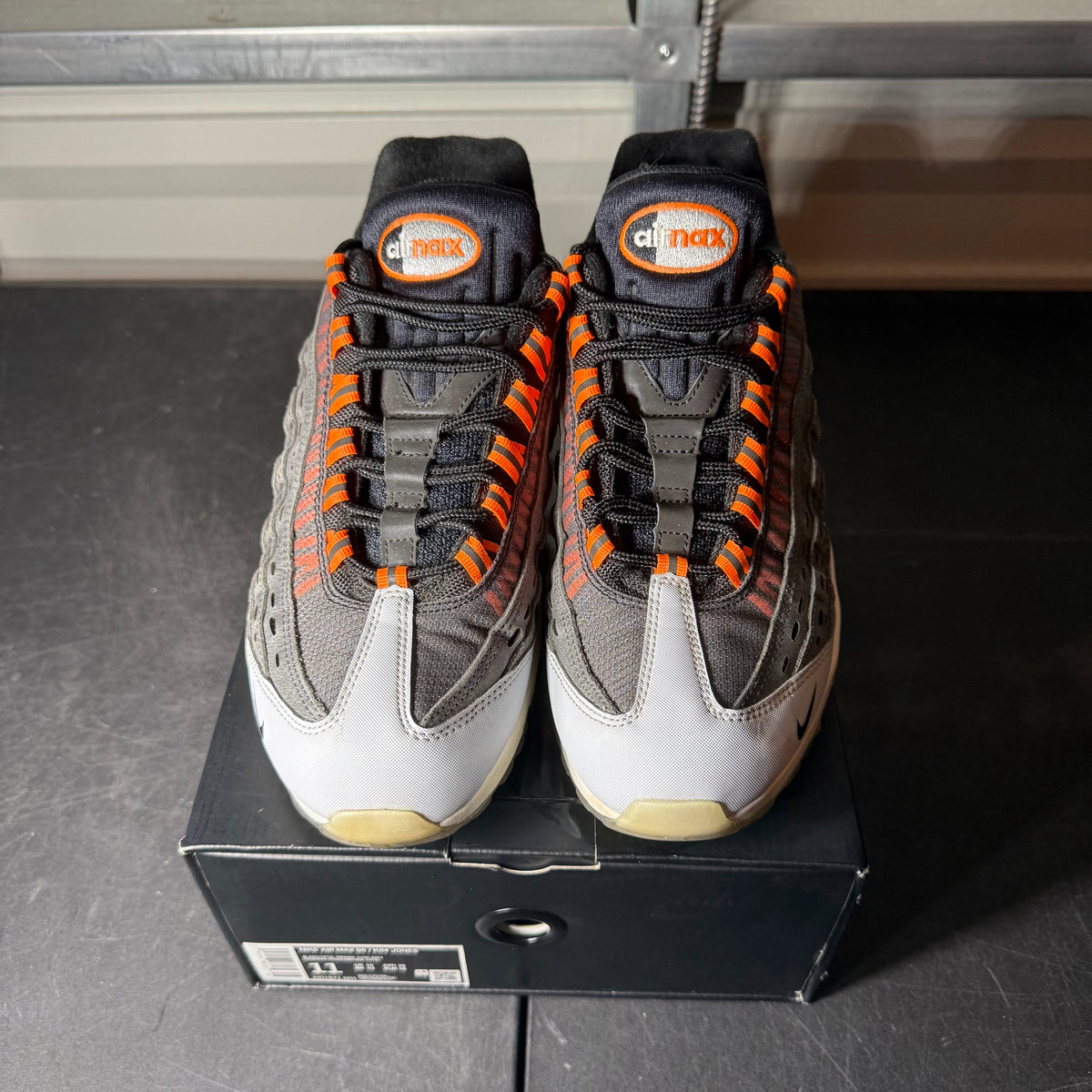 Size 11 - Air Max 95 Kim Jones Black Total Orange