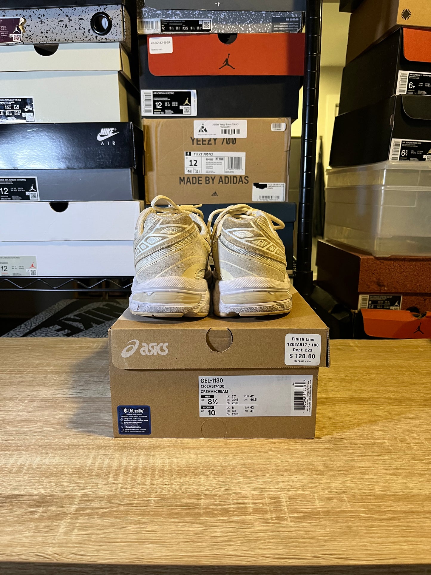 Size 8.5 M - ASICS 1130 Cream