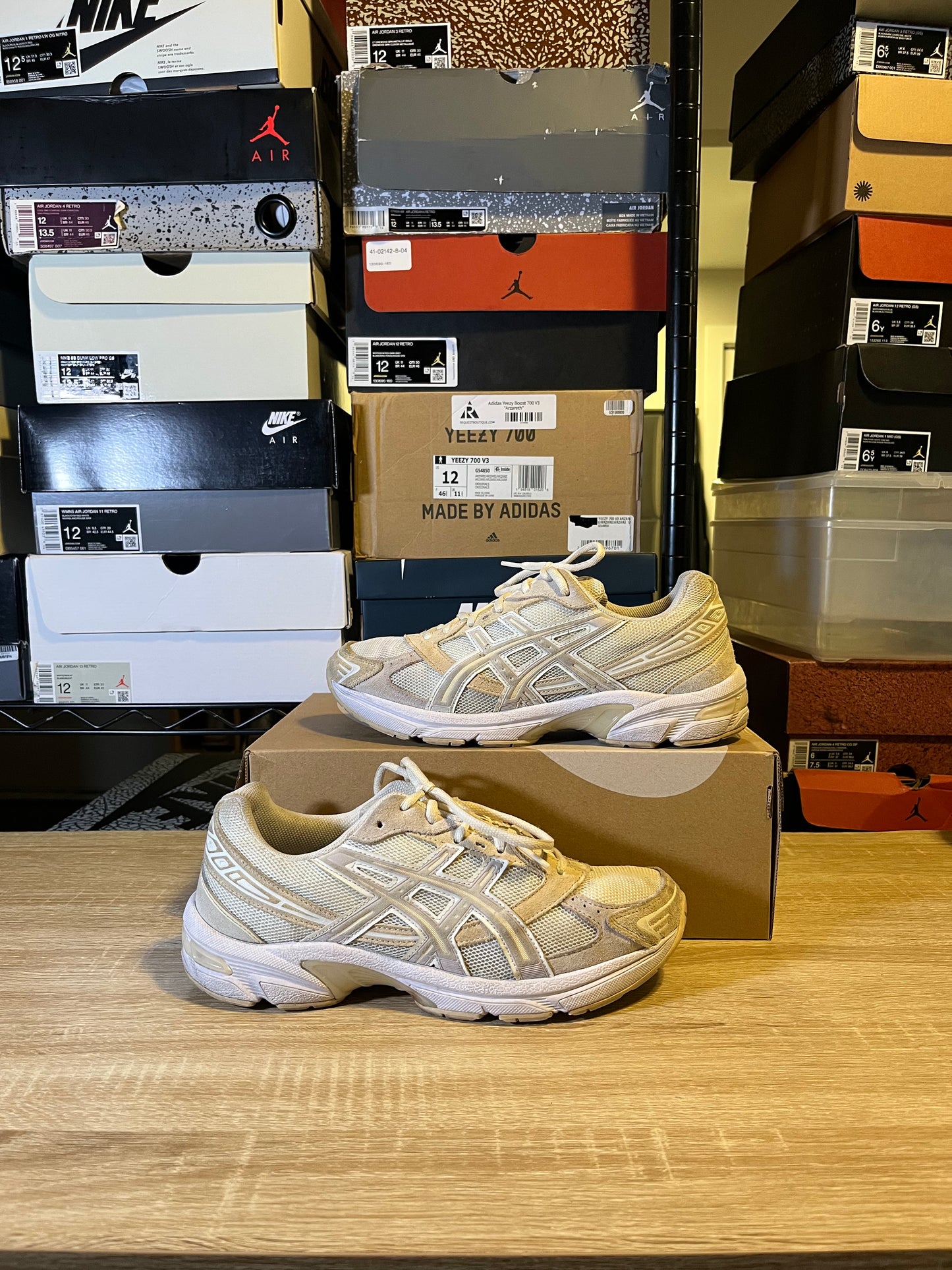 Size 8.5 M - ASICS 1130 Cream