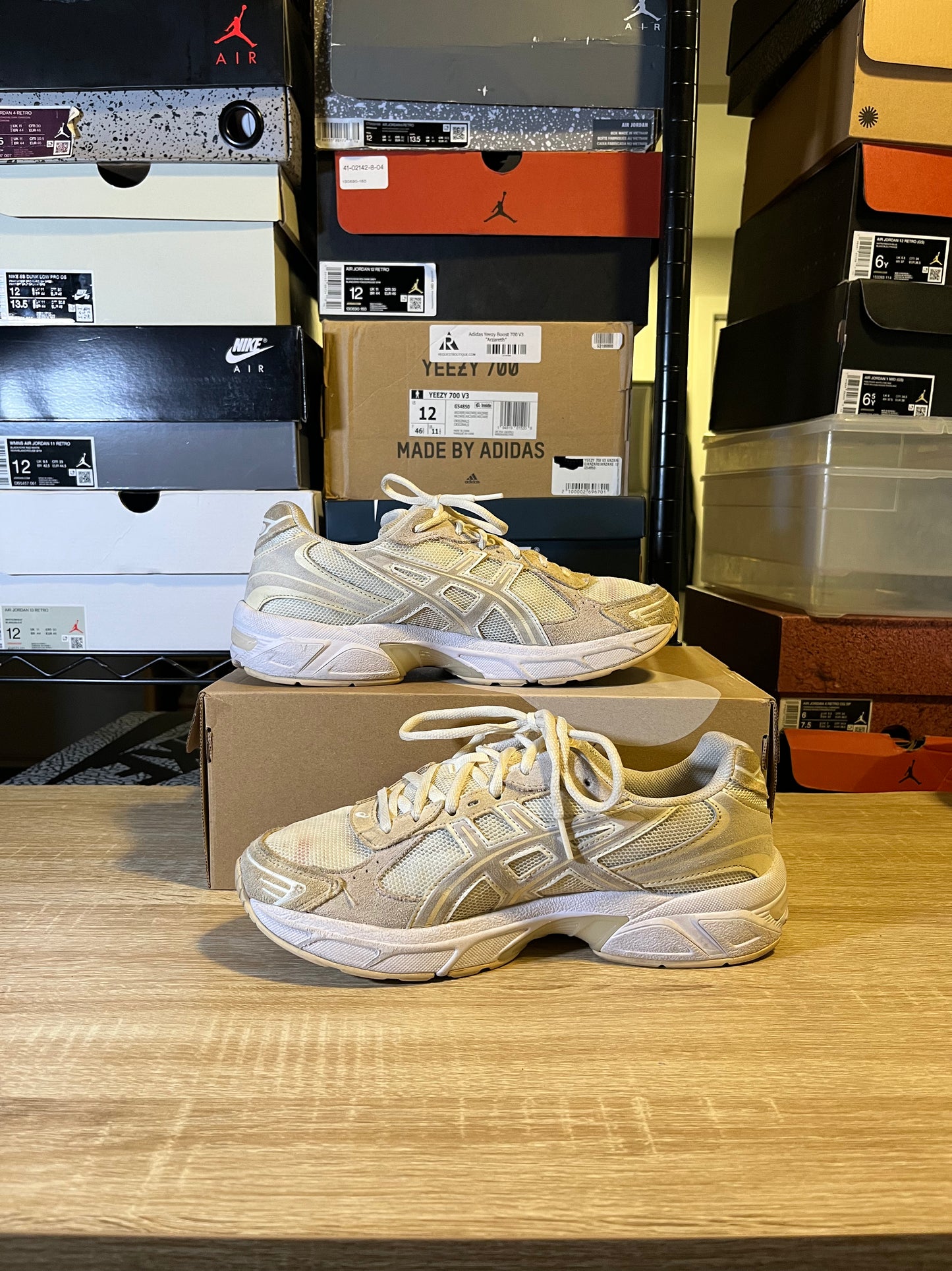 Size 8.5 M - ASICS 1130 Cream