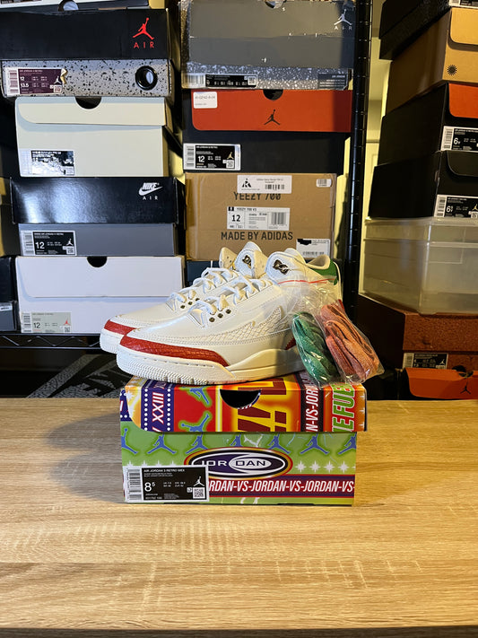 Size 8.5 - AJ 3 El Vuelo Summit White