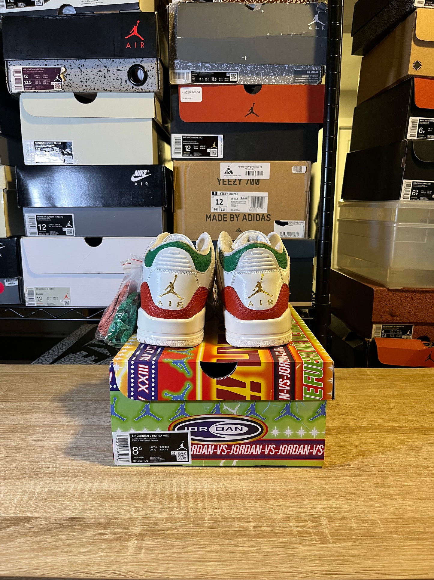 Size 8.5 - AJ 3 El Vuelo Summit White