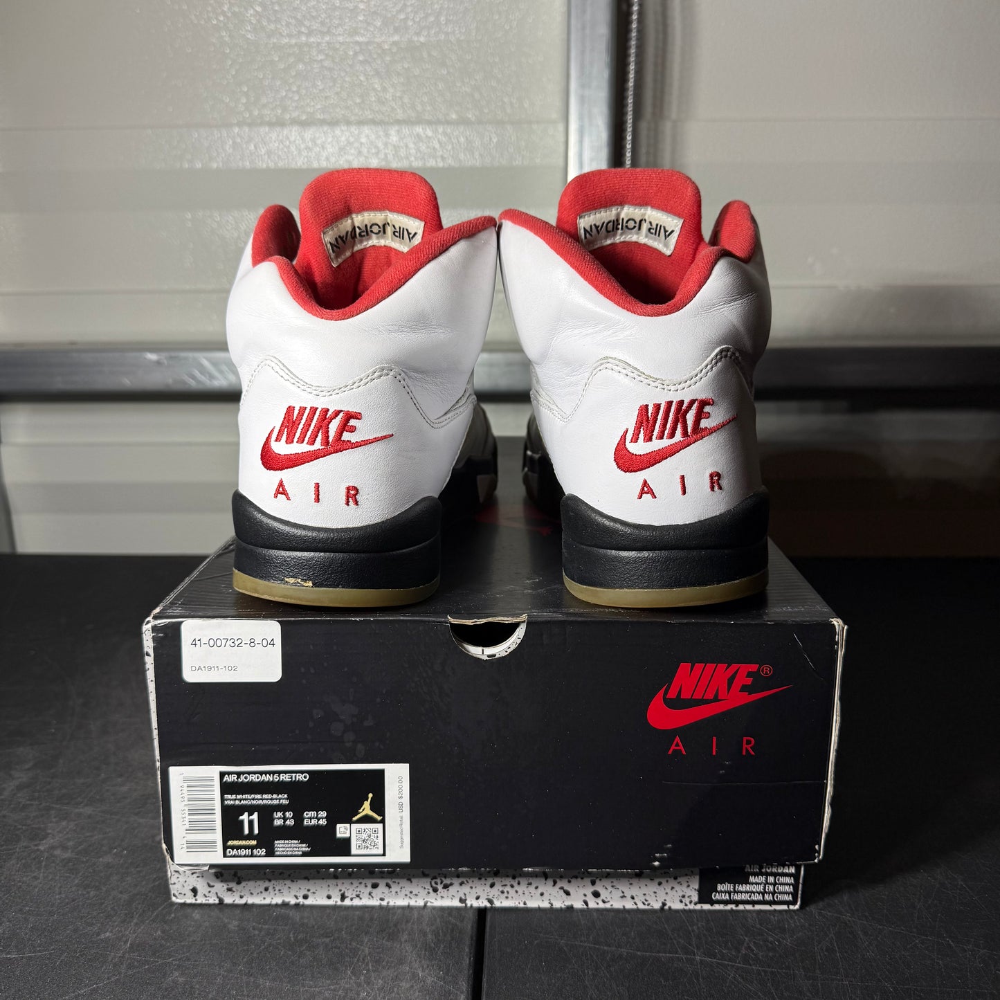 Size 11 - AJ 5 Fire Red