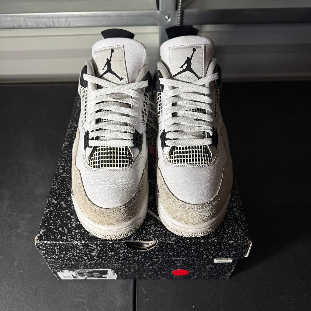 Size 11 - AJ 4 Military Black