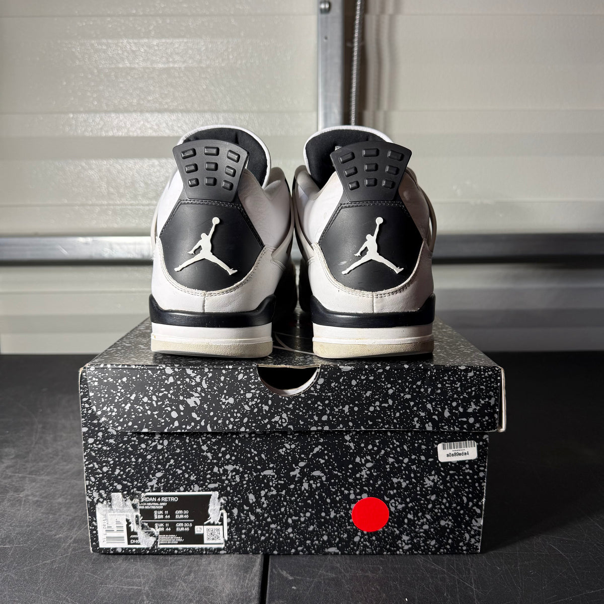 Size 11 - AJ 4 Military Black