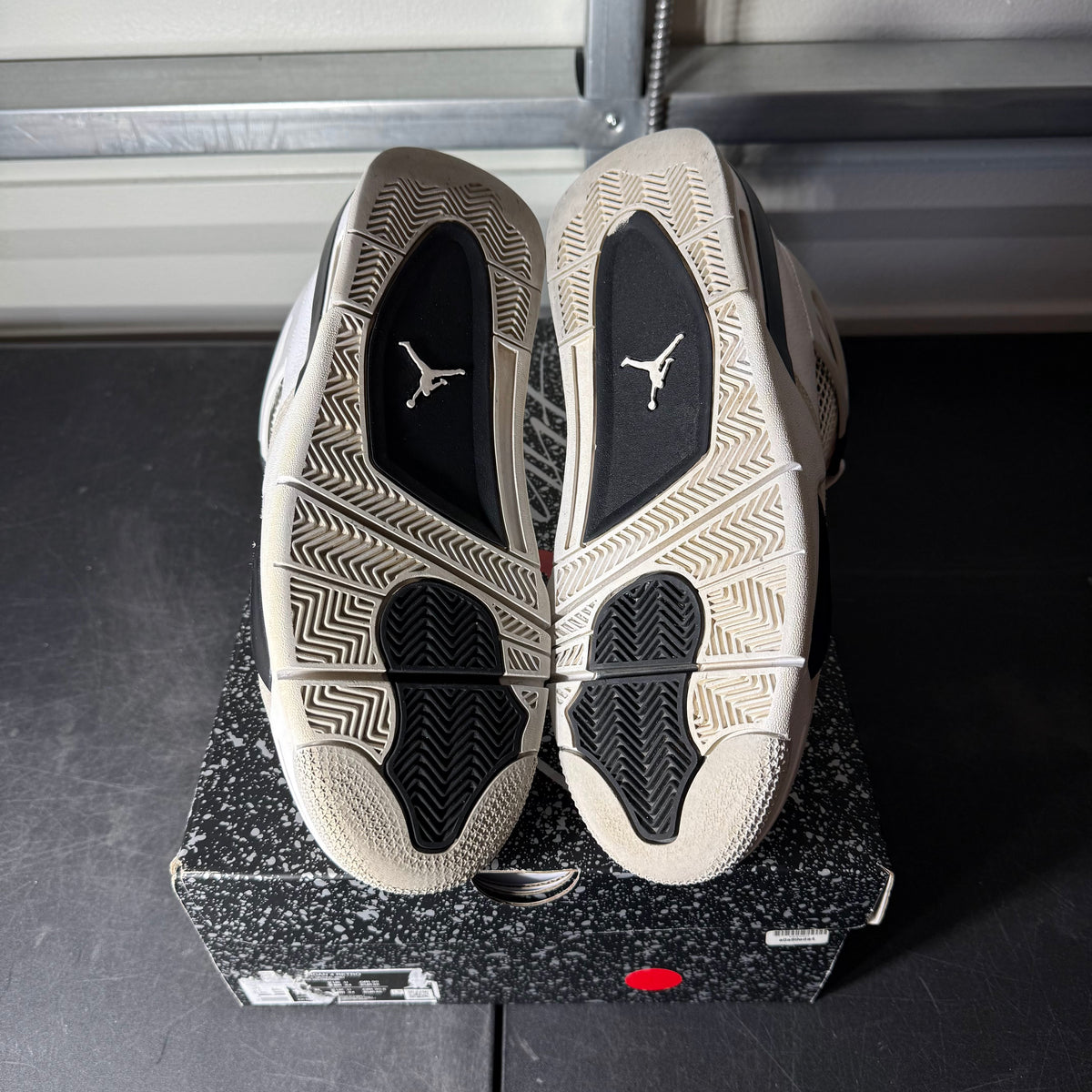Size 11 - AJ 4 Military Black