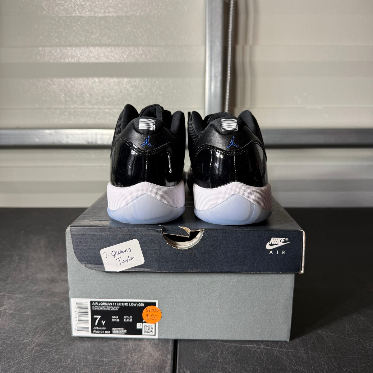 Size 7Y - AJ 11 Low Space Jam