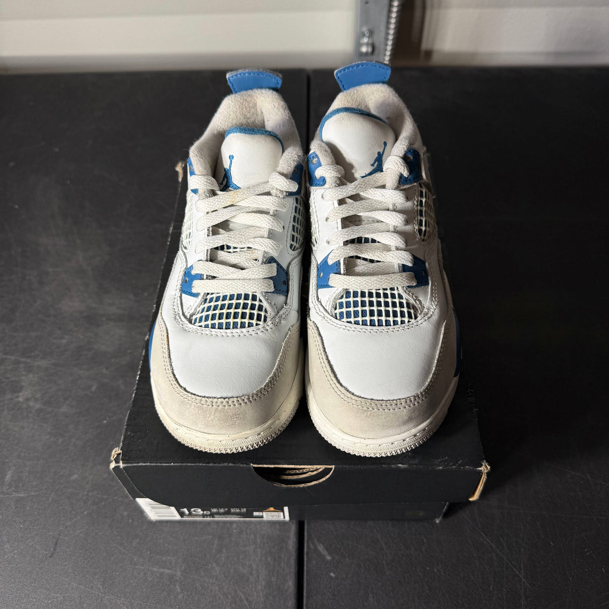 Size 13C - AJ 4 Military Blue