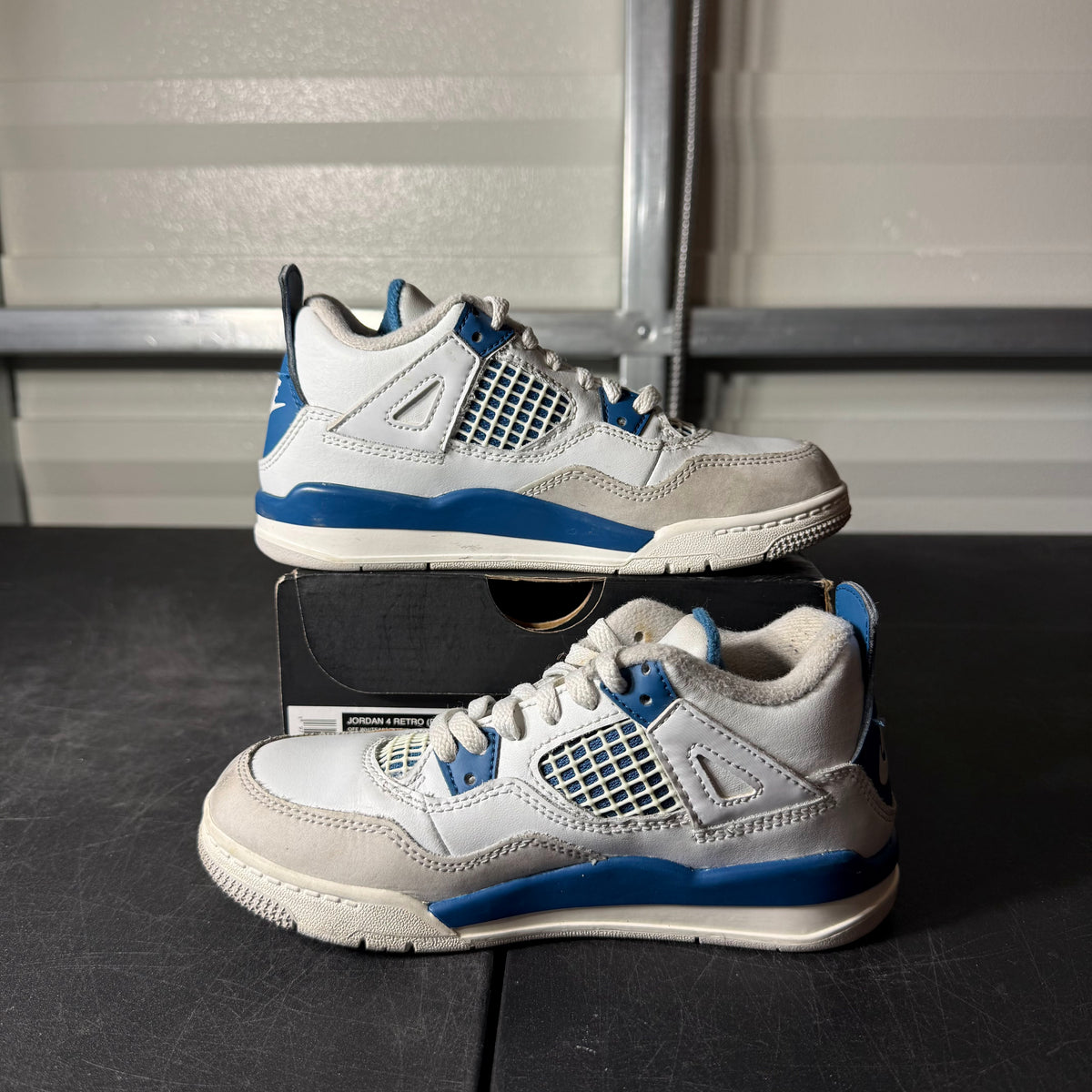 Size 13C - AJ 4 Military Blue