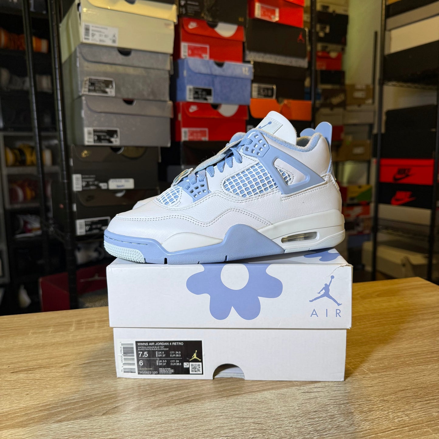 Size 6 - AJ 4 Forget Me Not